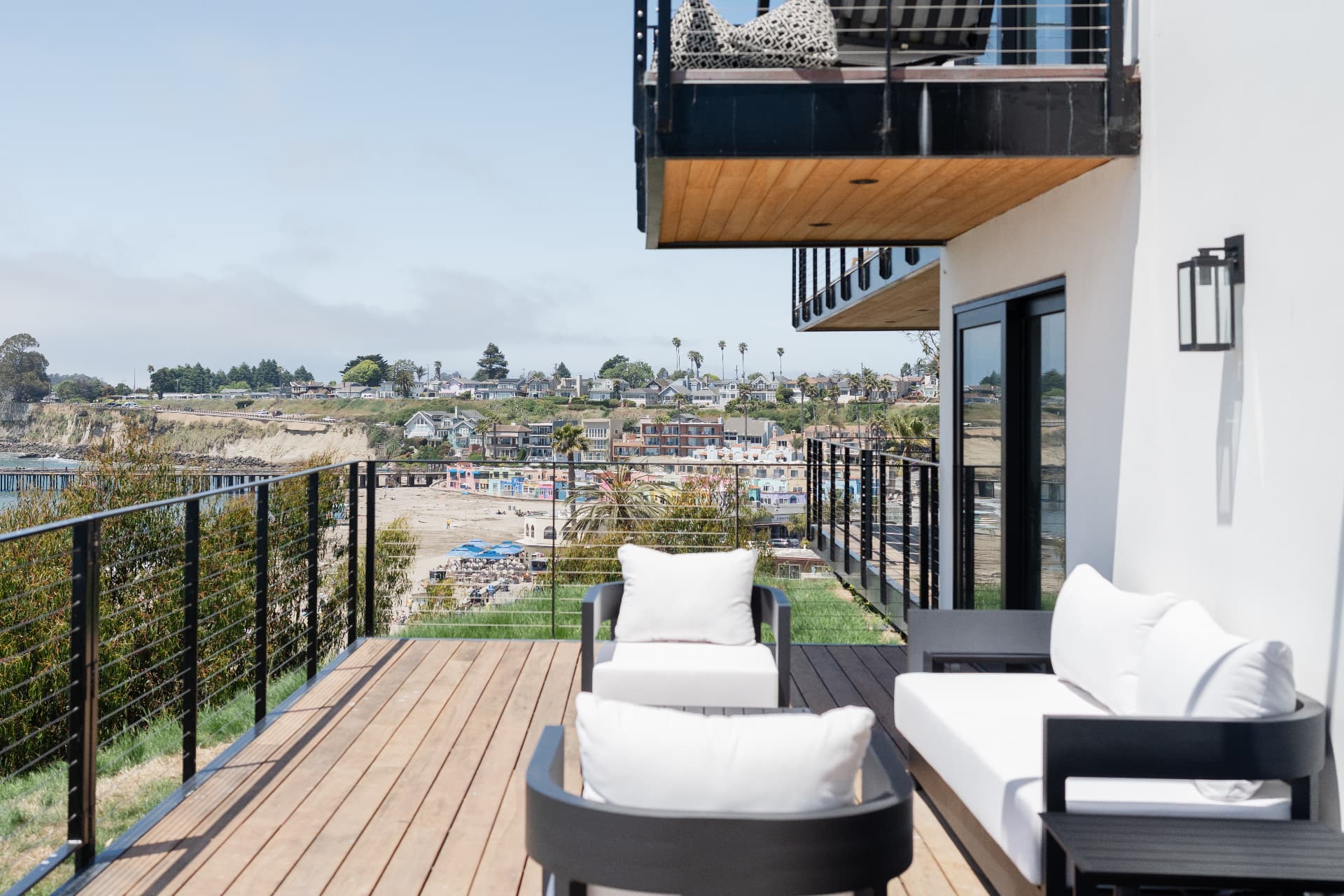 A private deck above Capitola Beach